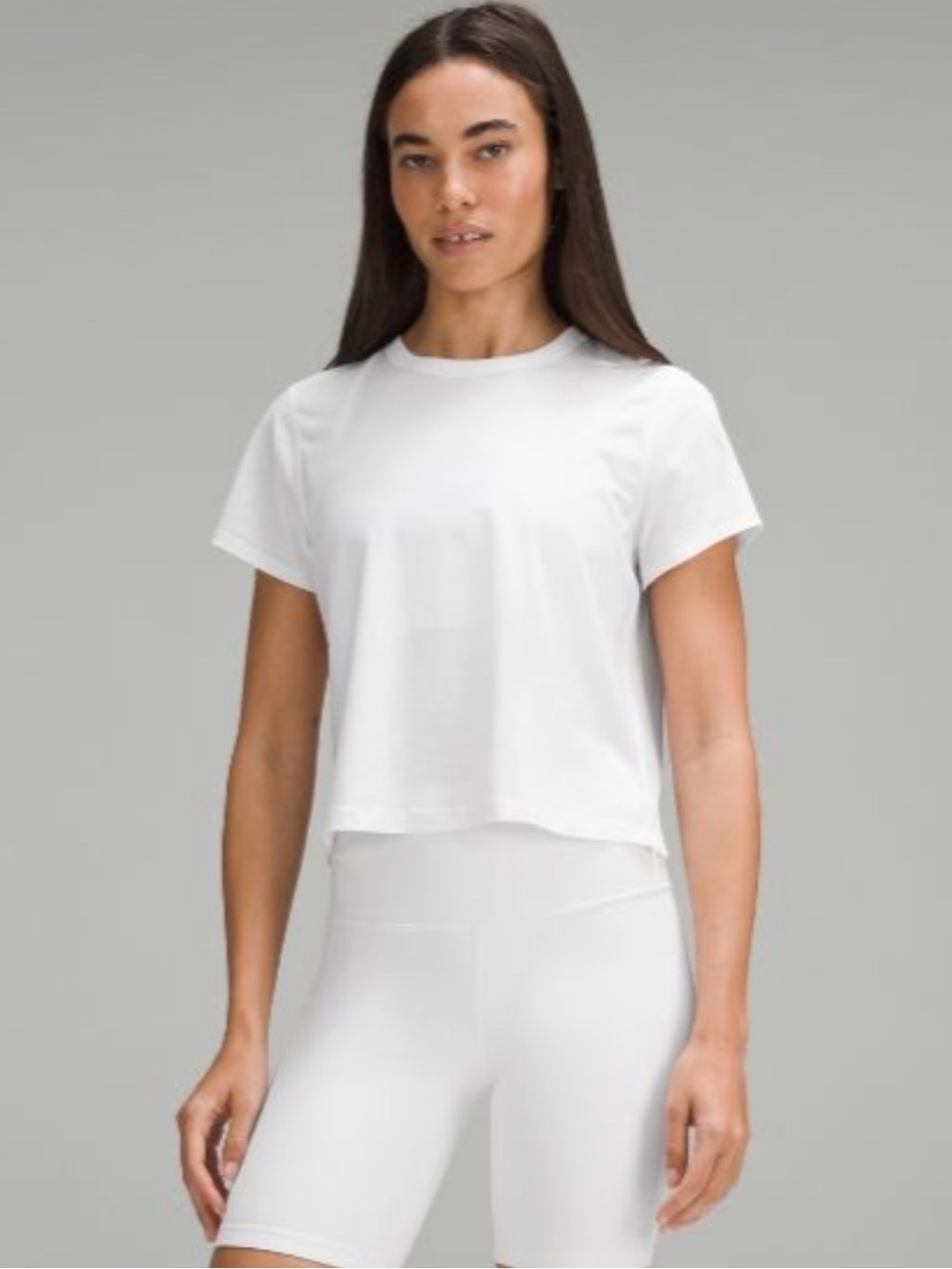 lululemon athletica White Short Sleeve Crew Tee